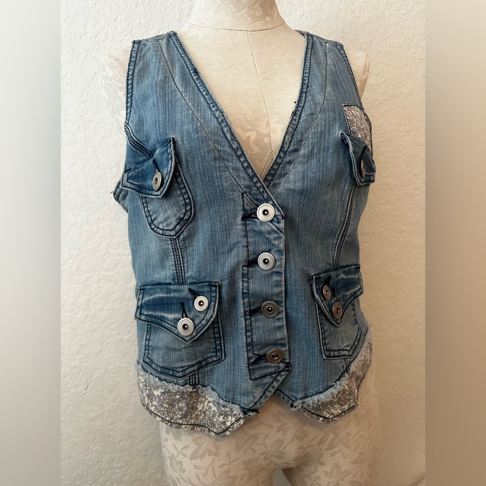 Blue Denim Vest
